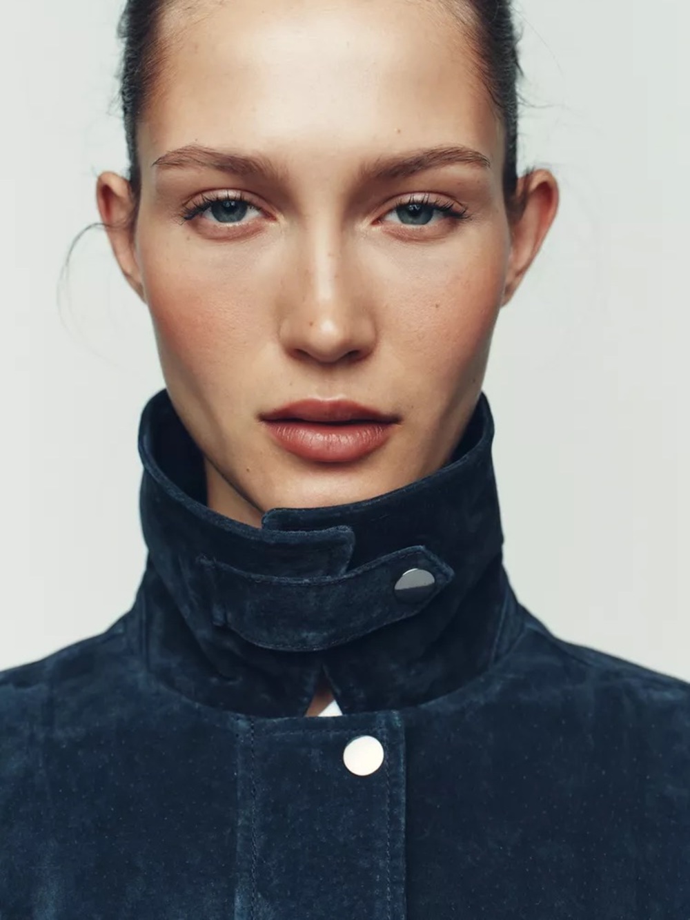 ZARA 100% LEATHER BOMBER JACKET - Picture 4 of 16